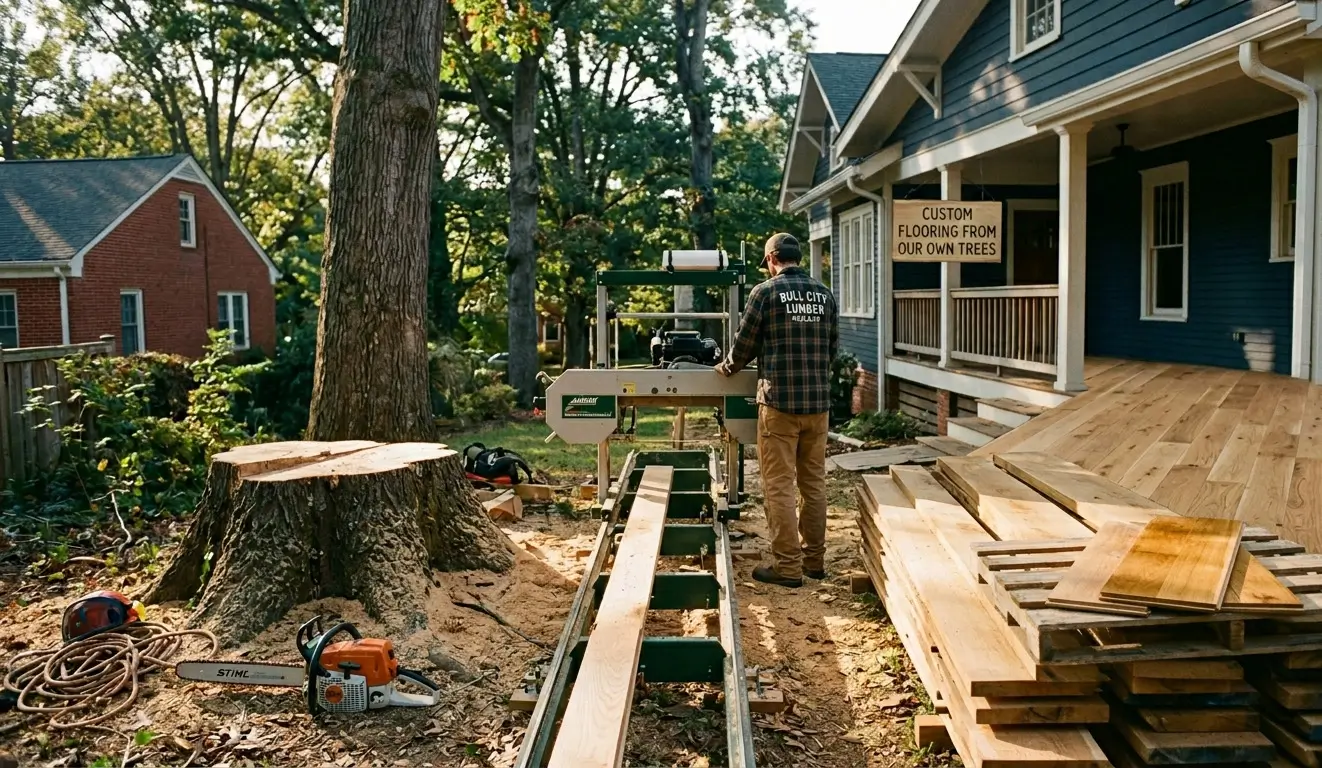 tree removal and hardwood floors